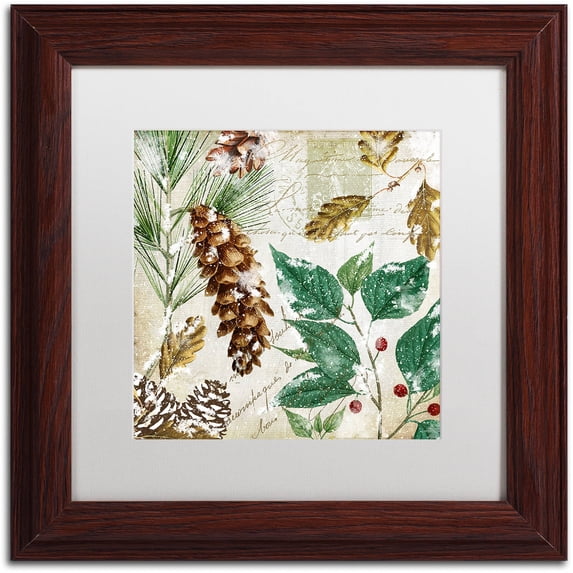 Trademark Fine Art Floral Matted Framed Art ' Snow Cones I ' by Color Bakery