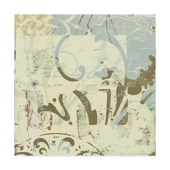 Trademark Fine Art 'Floral Swhirls I' Canvas Art by Ricki Mountain