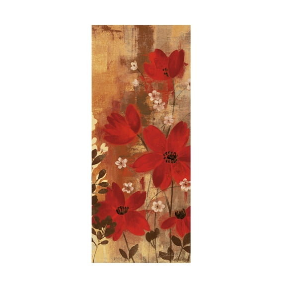 Trademark Fine Art 'Floral Symphony Red I' Canvas Art by Silvia Vassileva