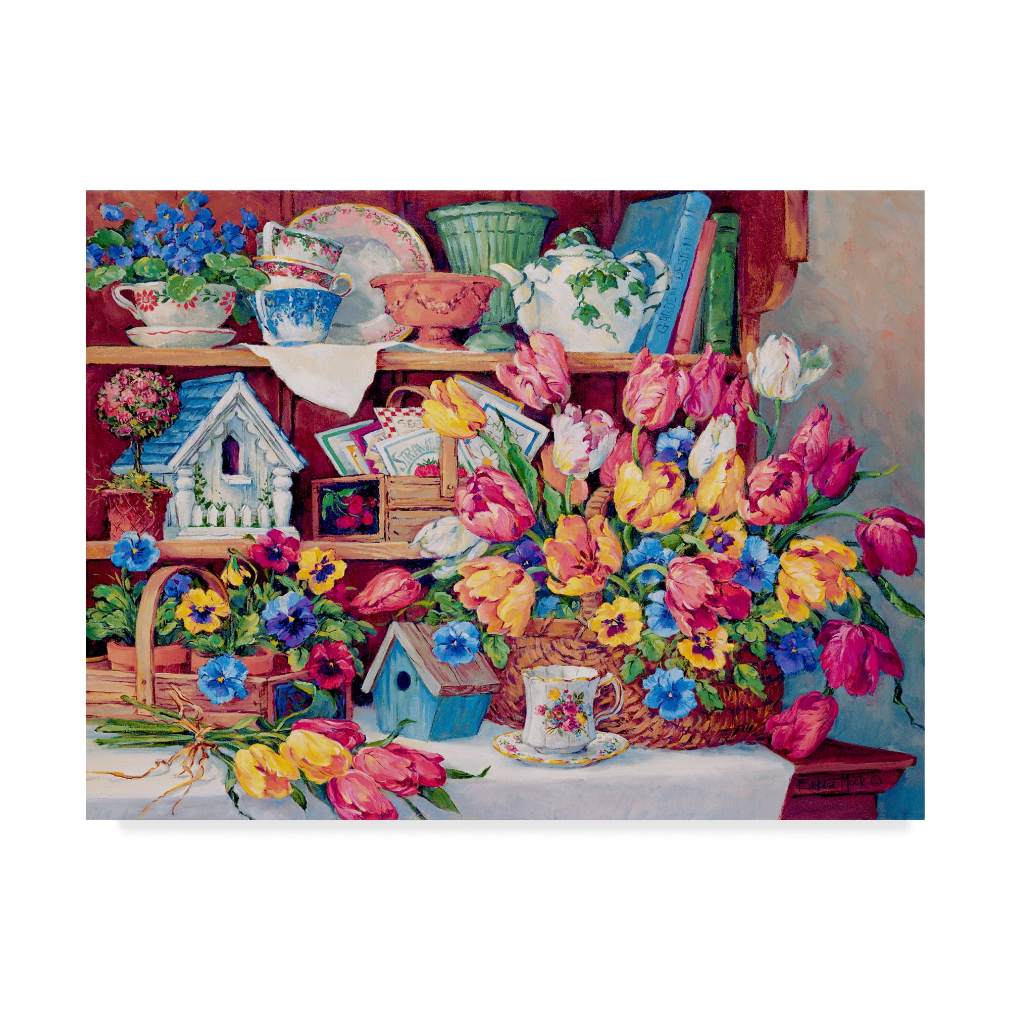 Trademark Fine Art ' Floral Treasures' Canvas Art by Barbara Mock