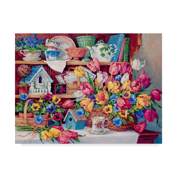 Trademark Fine Art ' Floral Treasures' Canvas Art by Barbara Mock