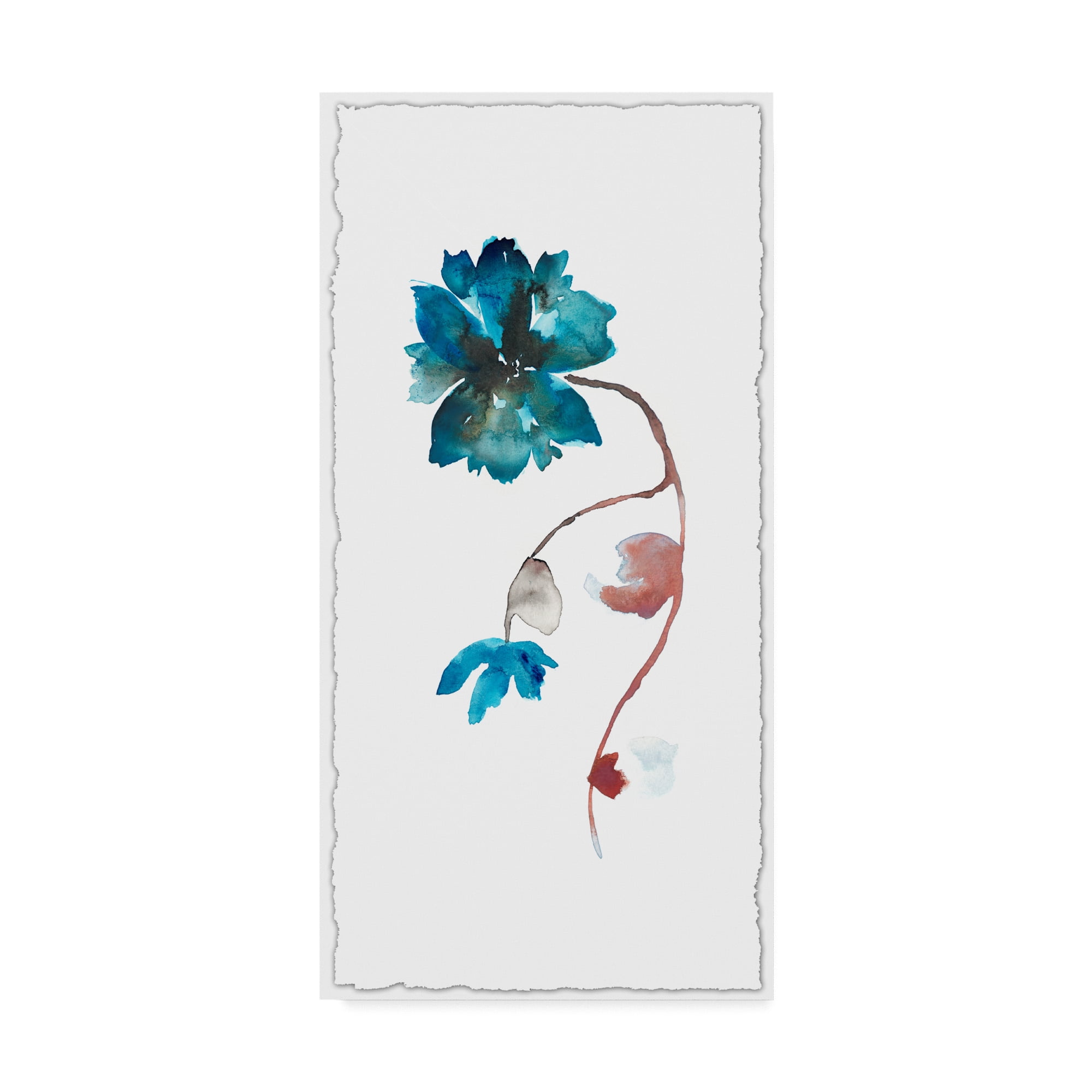 Trademark Fine Art 'Floral Watercolor I' Canvas Art by Kiana Mosley