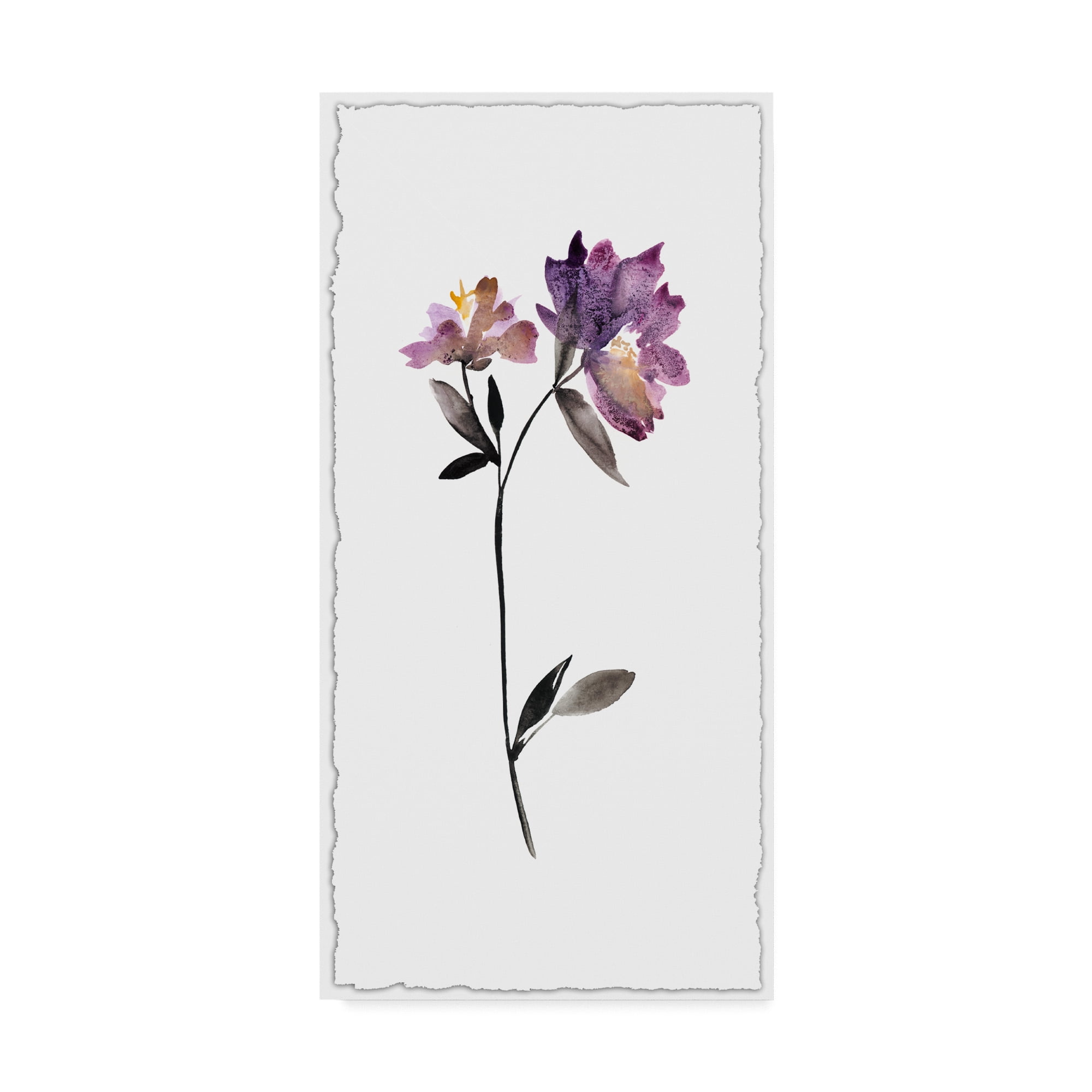 Trademark Fine Art 'Floral Watercolor III' Canvas Art by Kiana Mosley