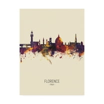 Trademark Fine Art 'Florence Italy Skyline Portrait III' Canvas Art by Michael Tompsett