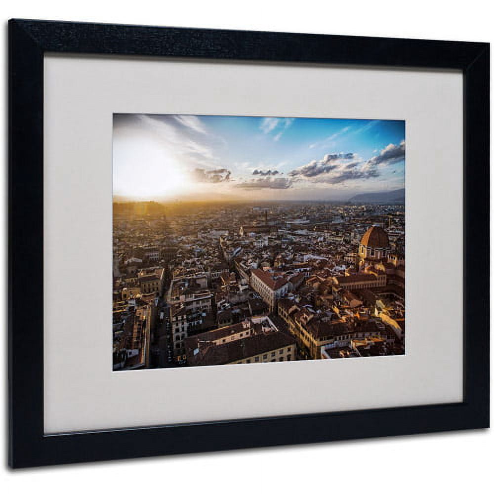 Trademark Fine Art "Florence" by Giuseppe Torre, Black Frame