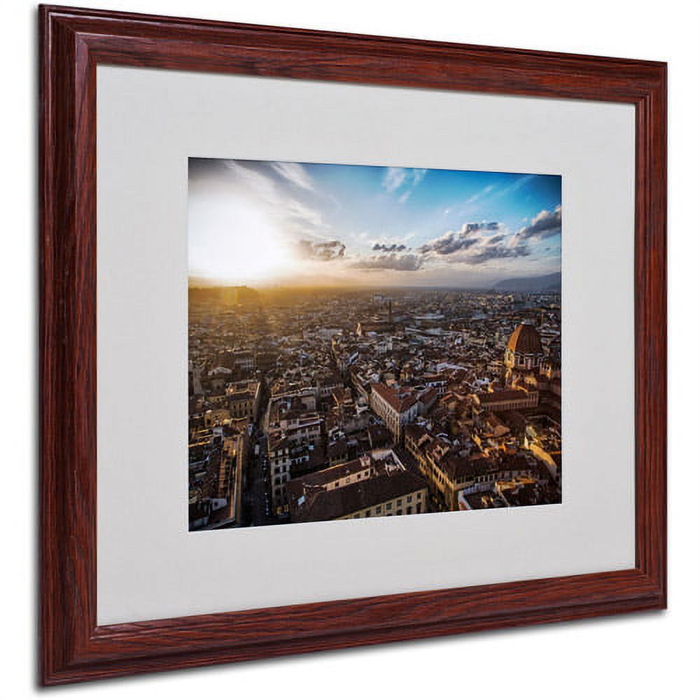 Trademark Fine Art "Florence" by Giuseppe Torre, Wood Frame