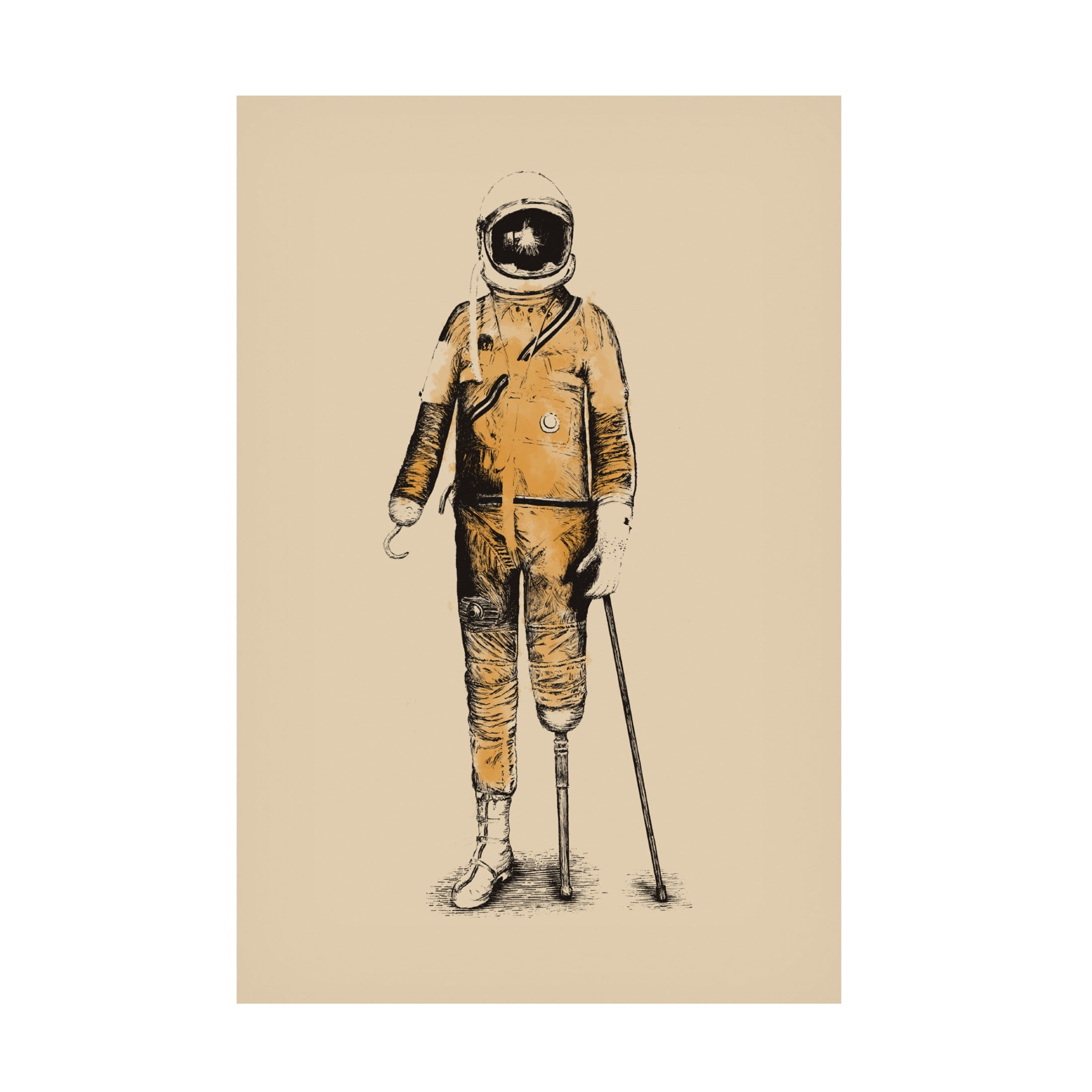 Trademark Fine Art Florent Bodart Astropirate Canvas Wall Art