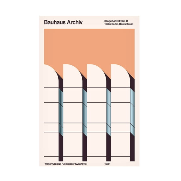 Trademark Fine Art Florent Bodart Bauhaus Archiv Canvas Wall Art