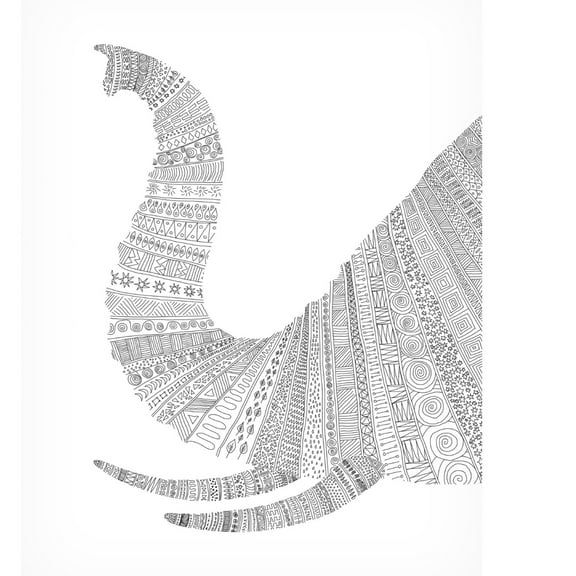 Trademark Fine Art Florent Bodart Elephant NAo3 Canvas Wall Art