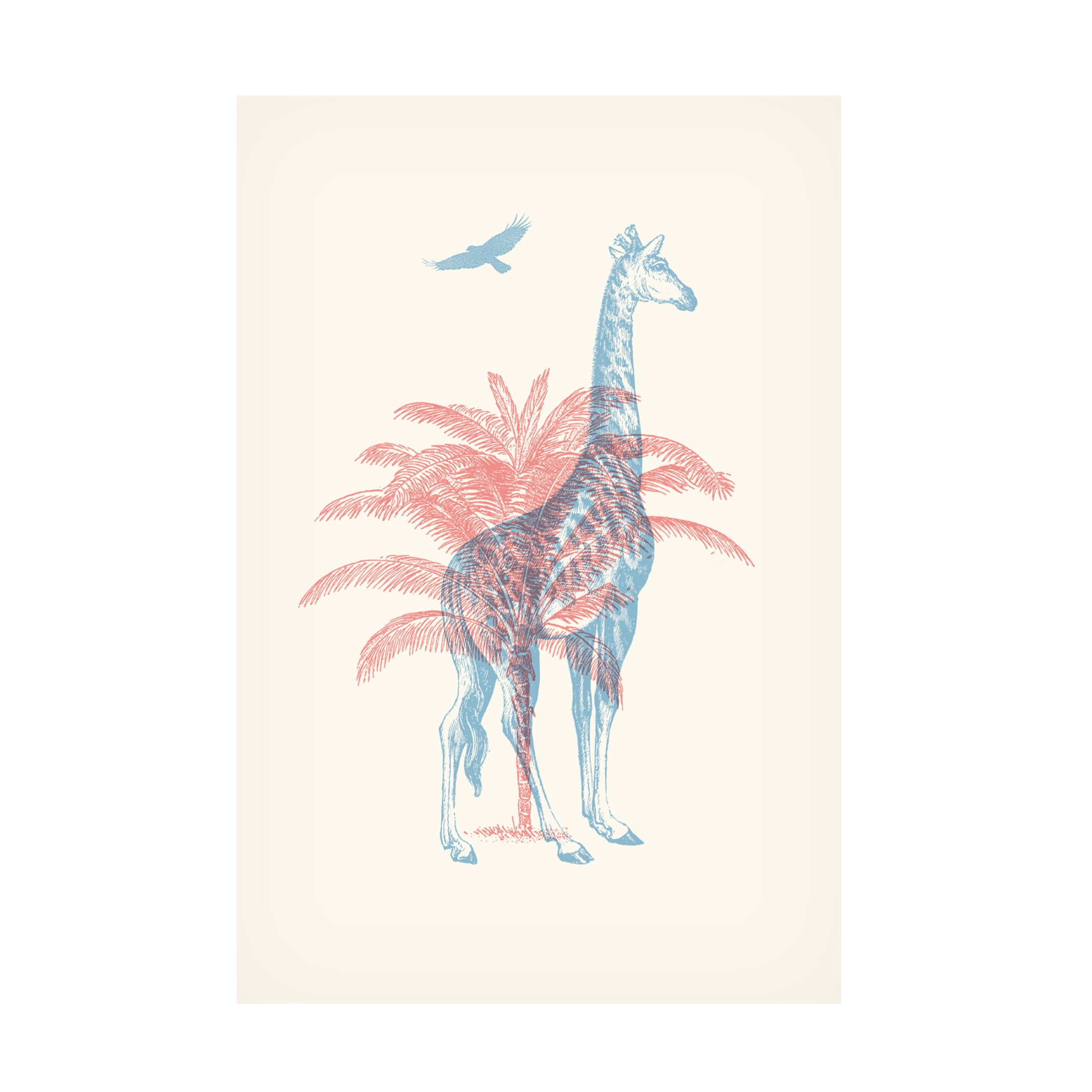 Trademark Fine Art Florent Bodart Giraffe Canvas Wall Art