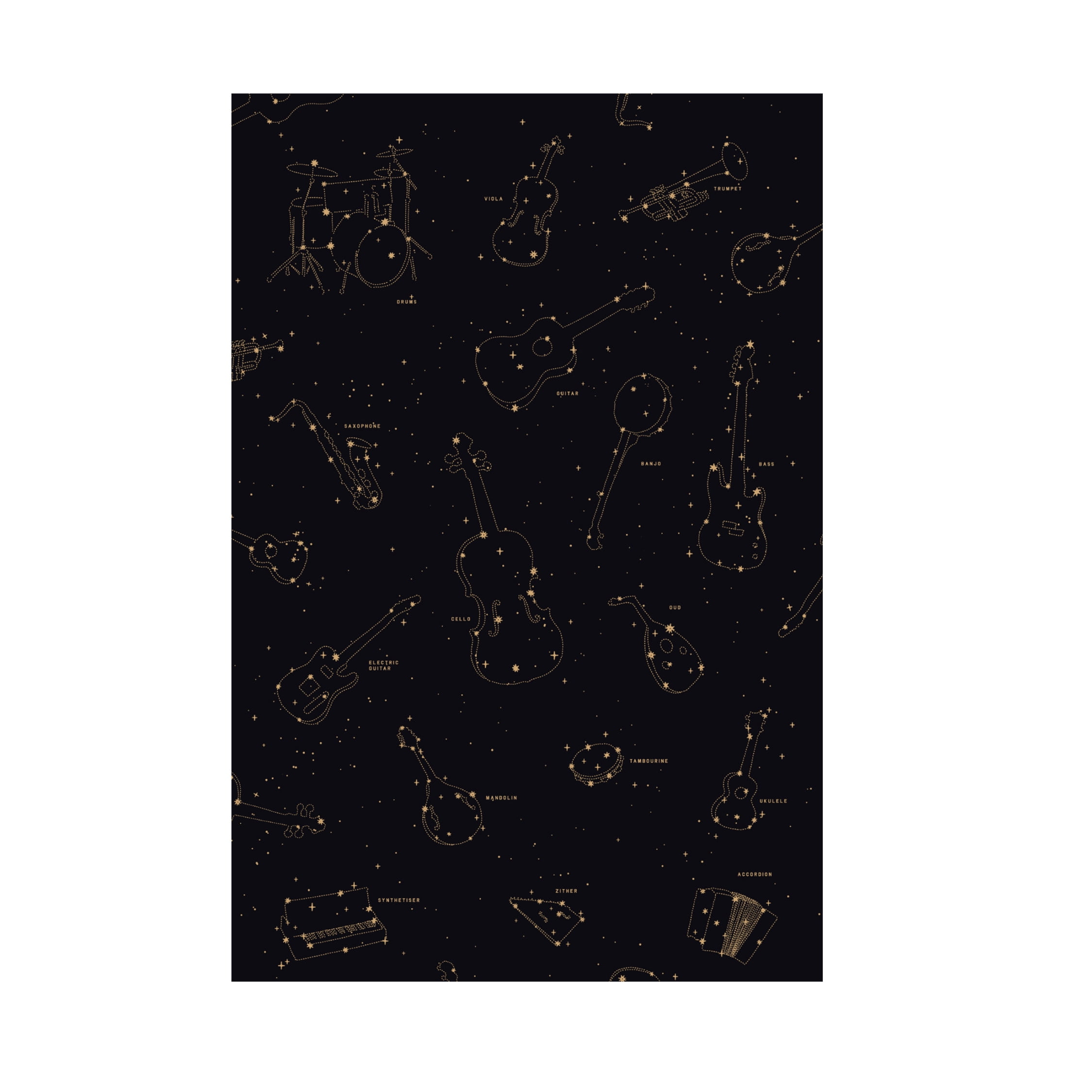Trademark Fine Art Florent Bodart Heavens Music Canvas Wall Art
