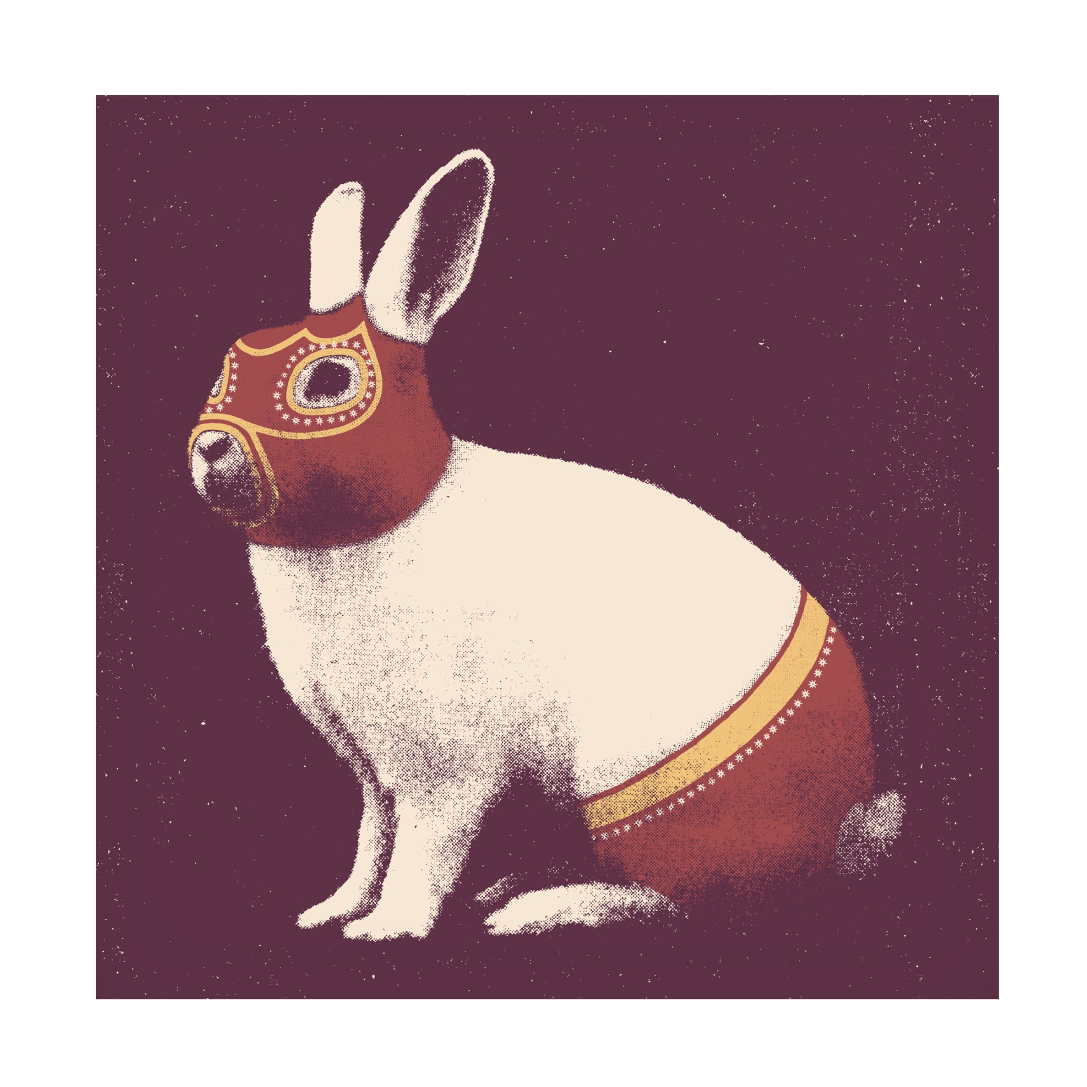 Trademark Fine Art Florent Bodart  Lapin Catcheur Canvas Wall Art