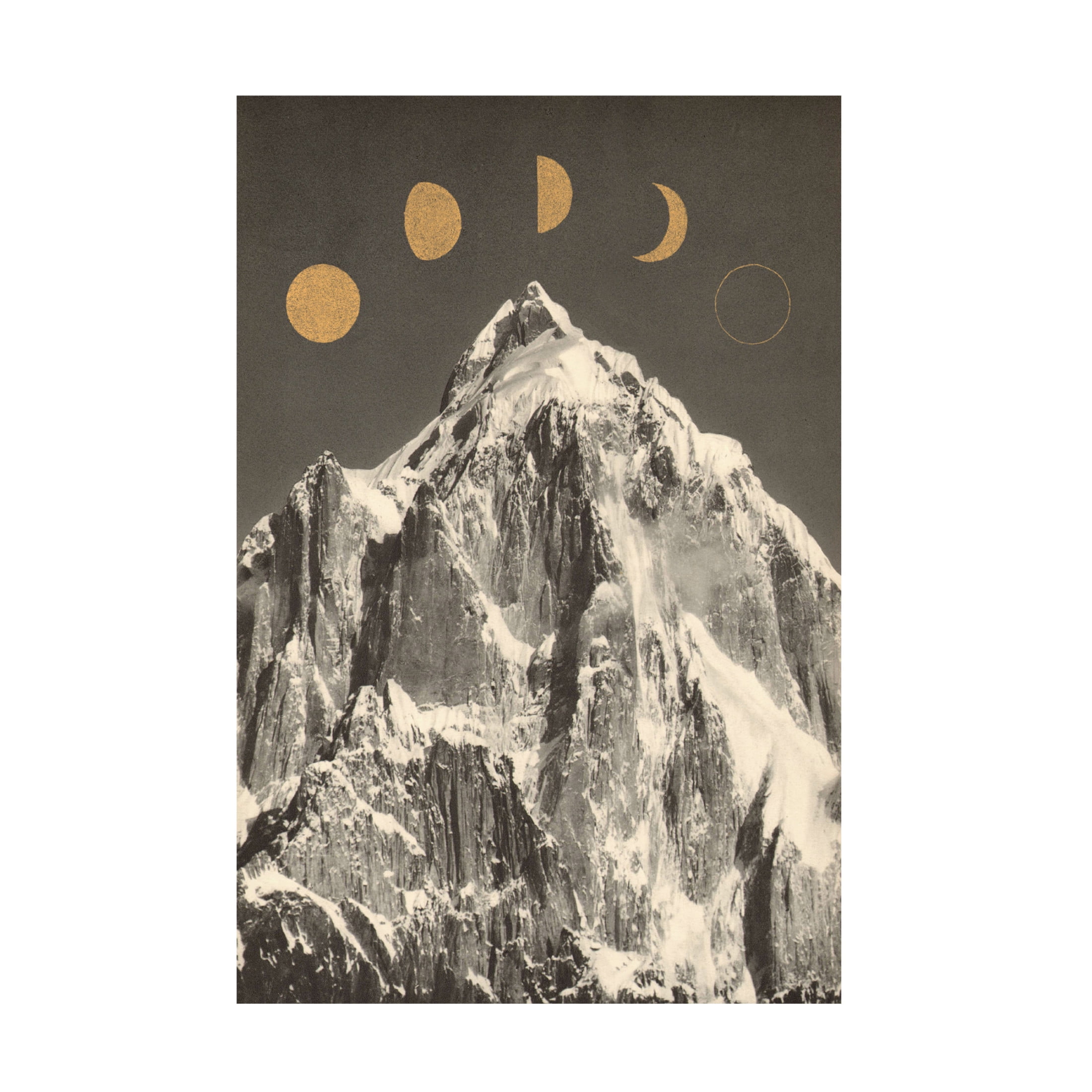 Trademark Fine Art Florent Bodart Moon Phases aaa Canvas Wall Art