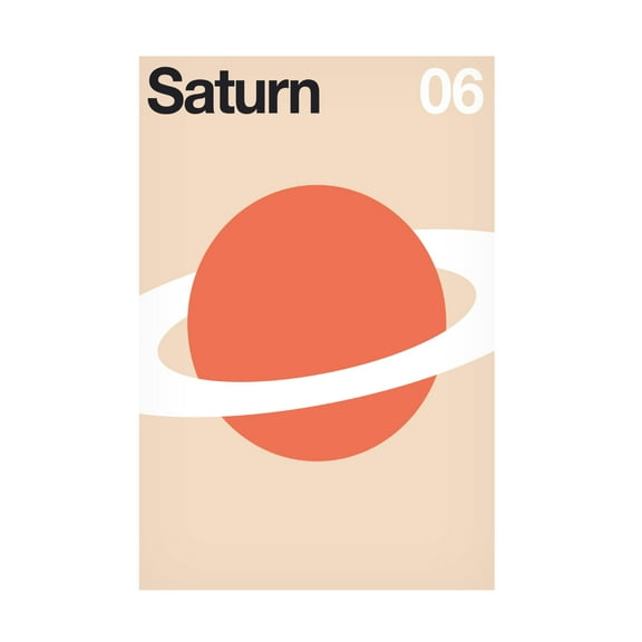 Trademark Fine Art Florent Bodart Saturn Canvas Wall Art