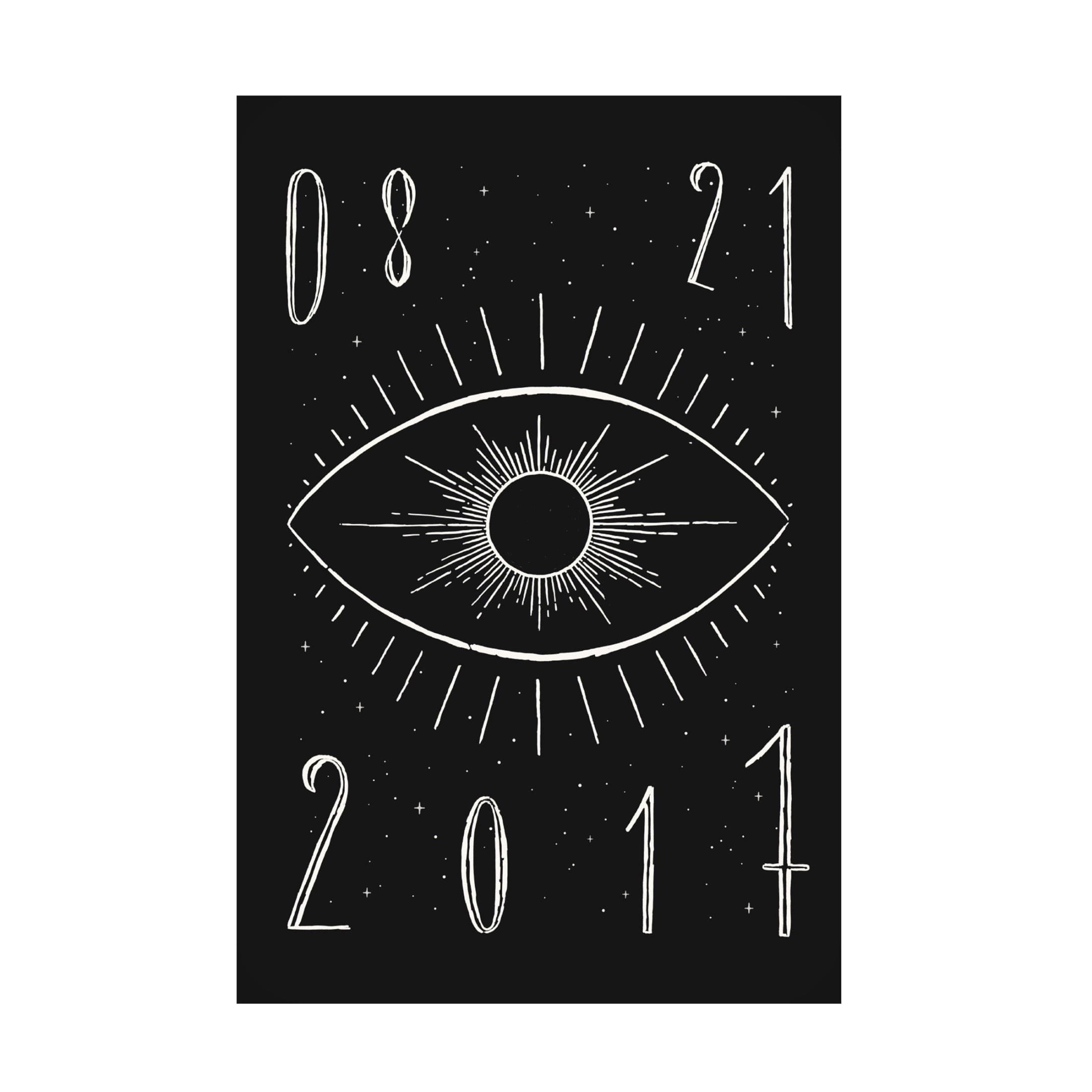 Trademark Fine Art Florent Bodart Total Eclipse Dark Canvas Wall Art