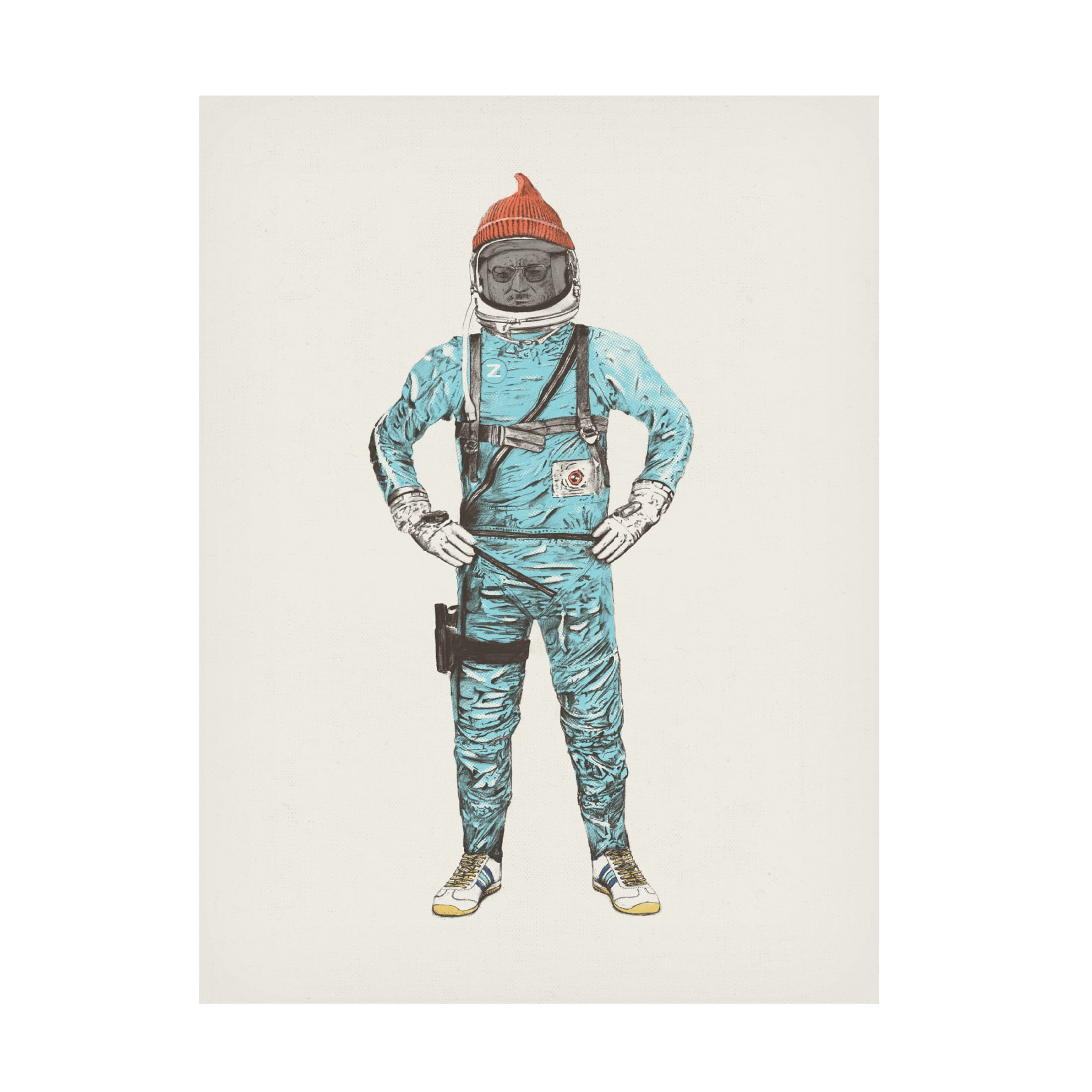 Trademark Fine Art Florent Bodart Zissou In Space Canvas Wall Art