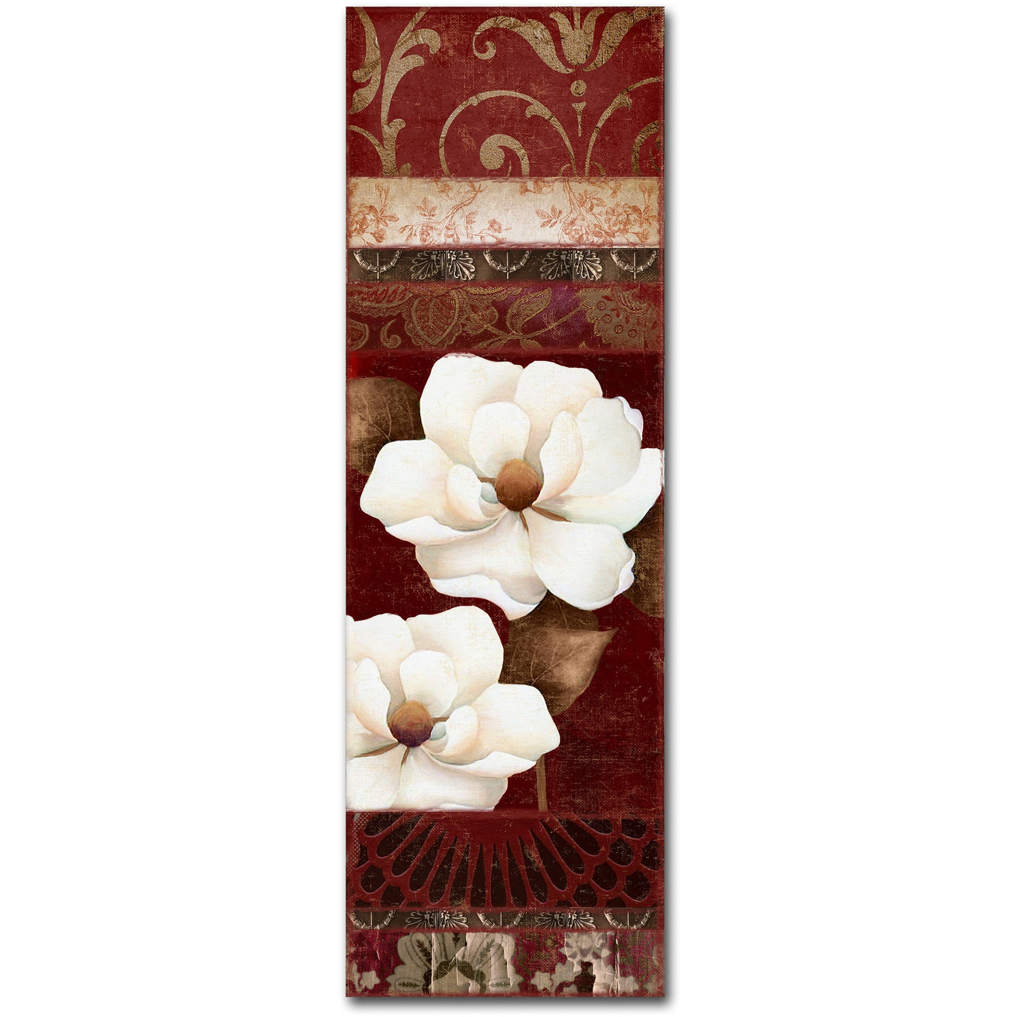 Trademark Fine Art "Flores Blancas II" Canvas Art by Color Bakery