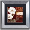 thumbnail image 1 of Trademark Fine Art "Flores Blancas III" Canvas Art by Color Bakery Black Matte, Silver Frame, 1 of 4