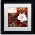 thumbnail image 1 of Trademark Fine Art "Flores Blancas IV" Canvas Art by Color Bakery White Matte, Black Frame, 1 of 4