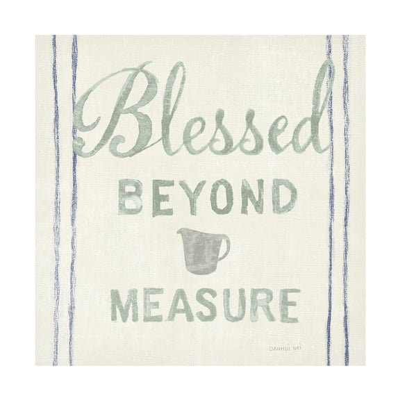 Trademark Fine Art 'Floursack Kitchen VI Sea Foam' Canvas Art by Danhui Nai