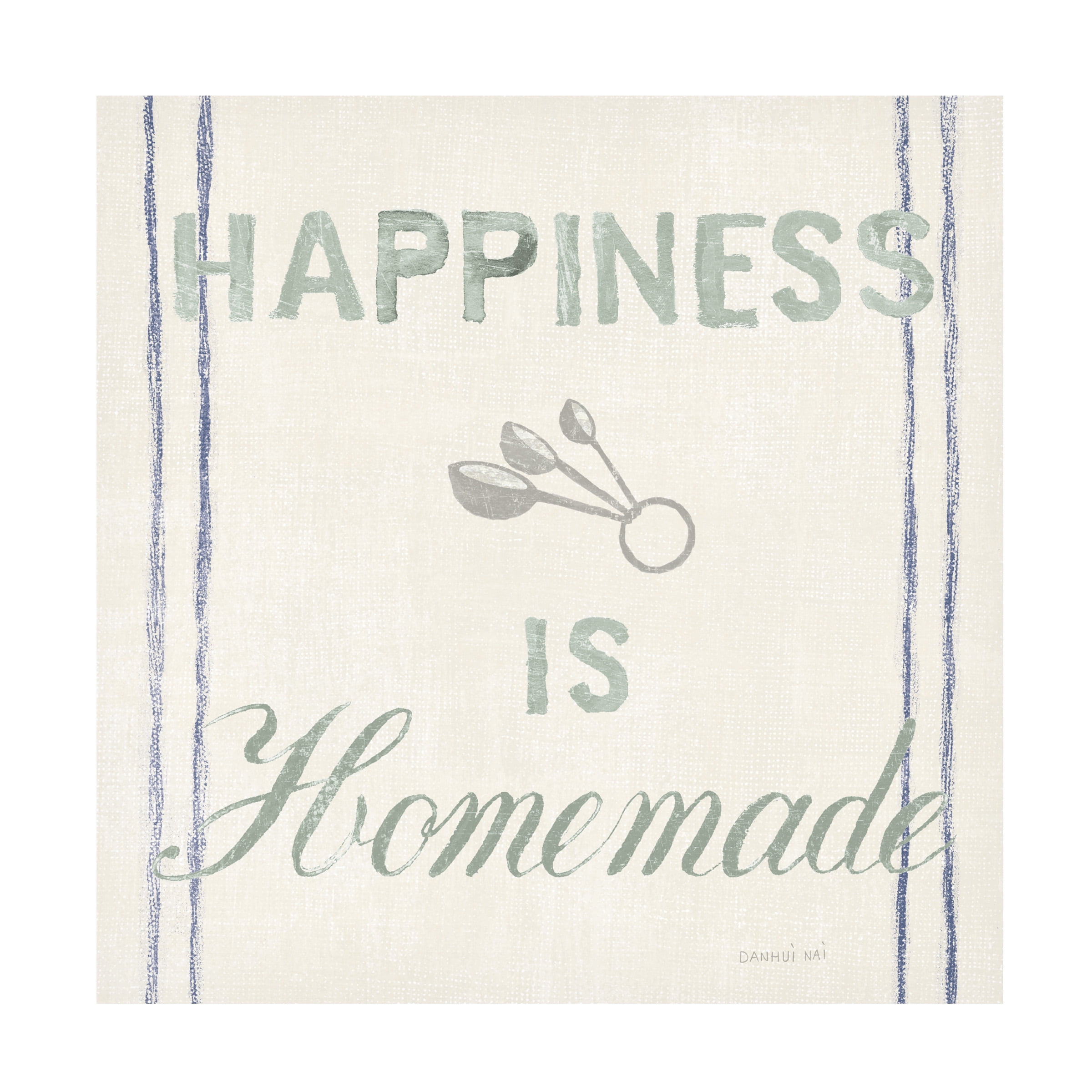Trademark Fine Art 'Floursack Kitchen VIII Sea Foam' Canvas Art by Danhui Nai