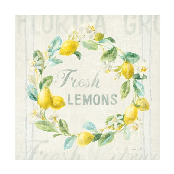 Trademark Fine Art 'Floursack Lemon V' Canvas Art by Danhui Nai