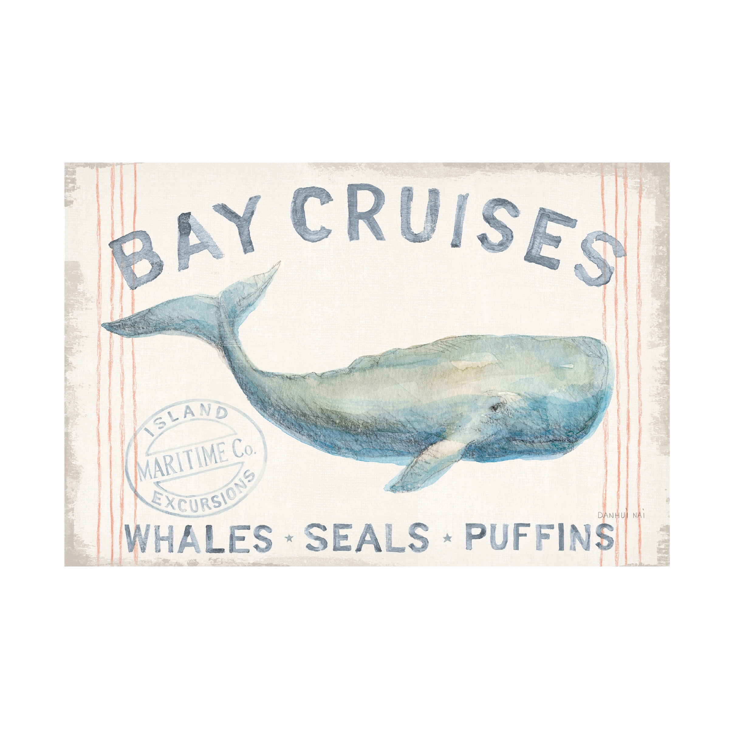 Trademark Fine Art 'Floursack Nautical I' Canvas Art by Danhui Nai
