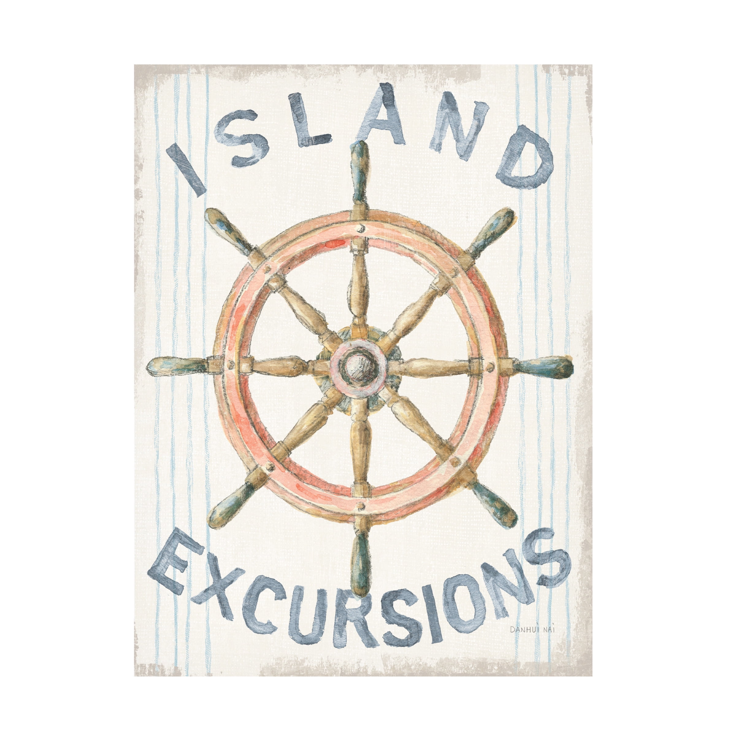 Trademark Fine Art 'Floursack Nautical IV' Canvas Art by Danhui Nai