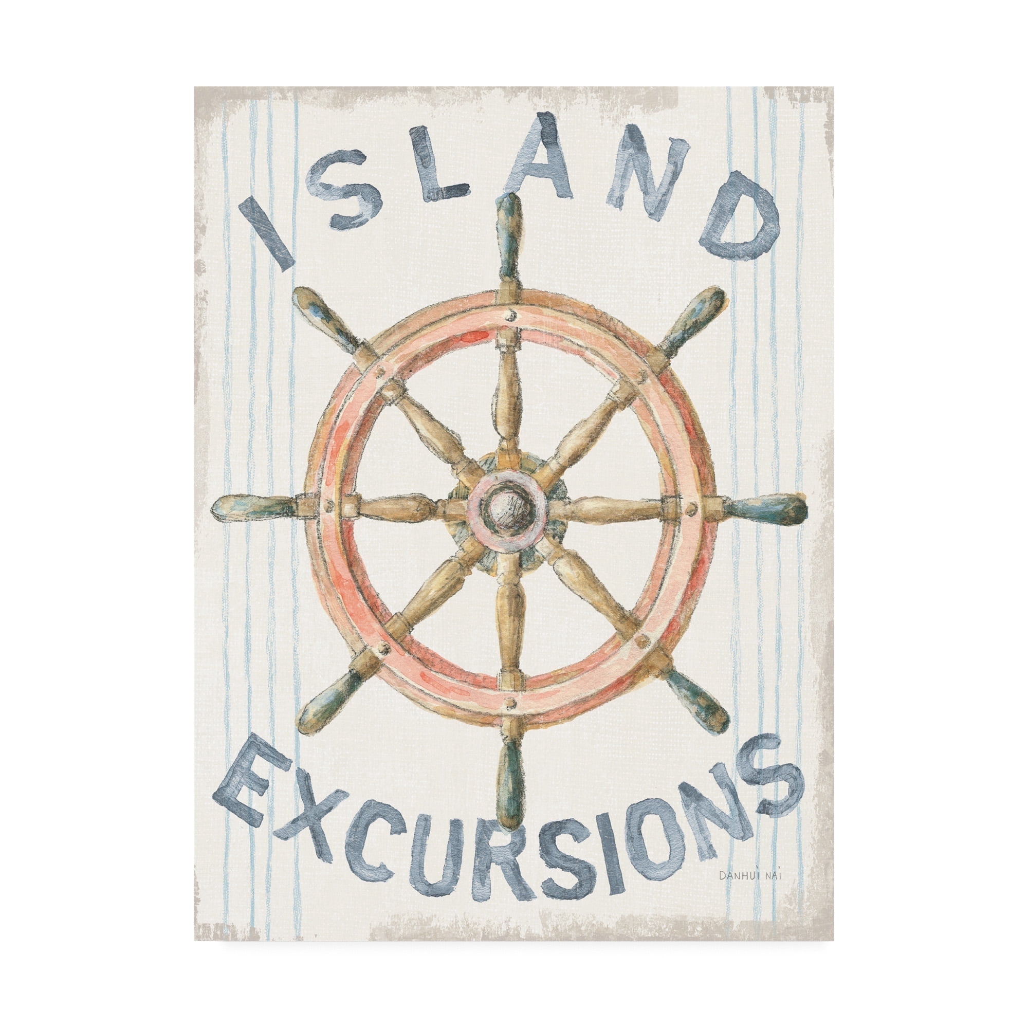 Trademark Fine Art 'Floursack Nautical IV' Canvas Art by Danhui Nai