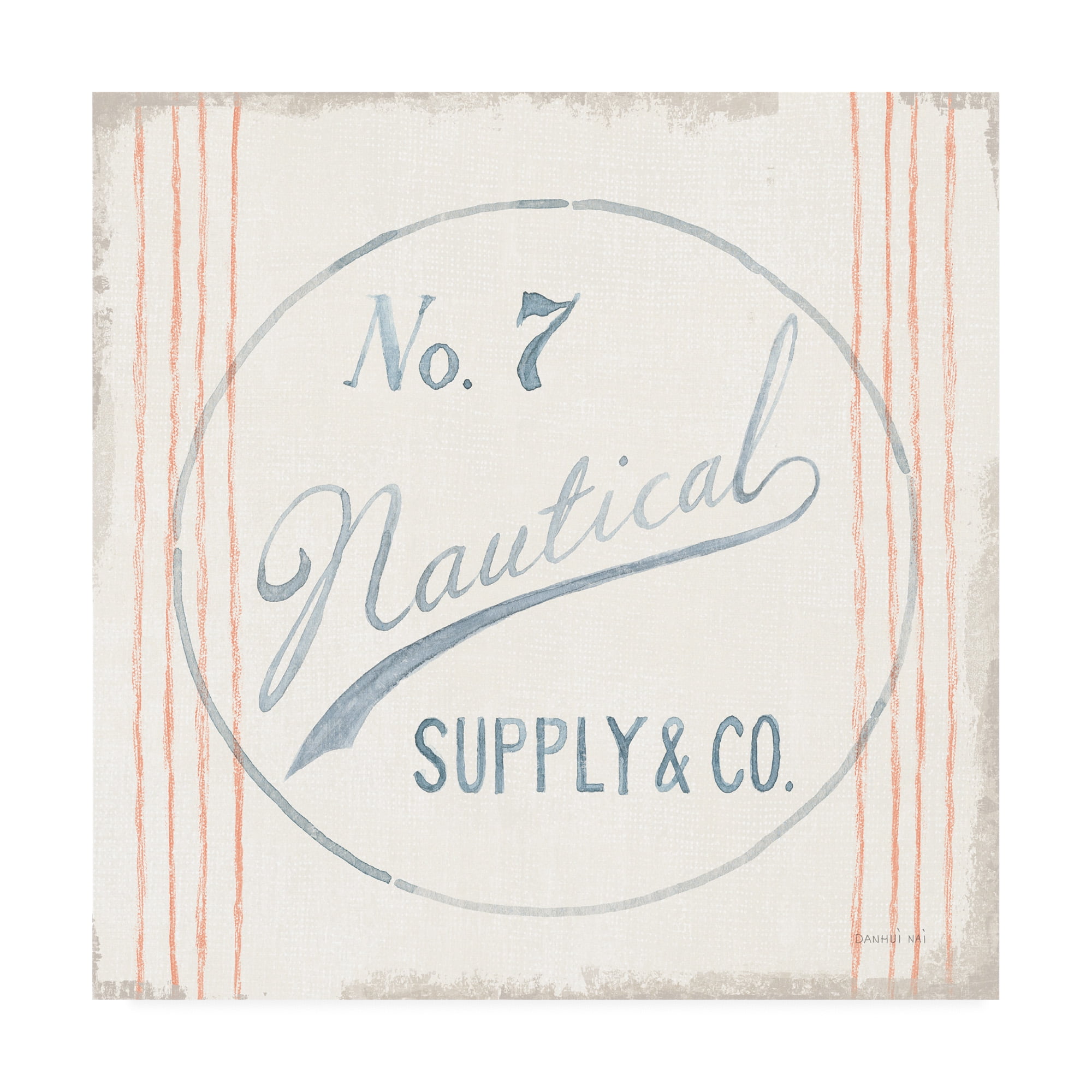 Trademark Fine Art 'Floursack Nautical IX' Canvas Art by Danhui Nai