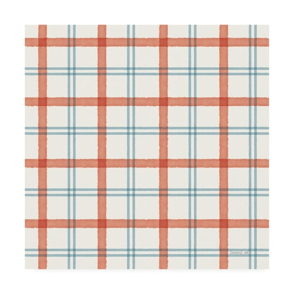 Trademark Fine Art 'Floursack Nautical Pattern VII' Canvas Art by Danhui Nai