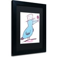 thumbnail image 1 of Trademark Fine Art "Flower Bird" Canvas Art by Carla Martell, Black Matte, Black Frame, 1 of 5