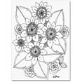 thumbnail image 1 of Trademark Fine Art "Flower Design 4" Canvas Art by KCDoodleArt, 1 of 4