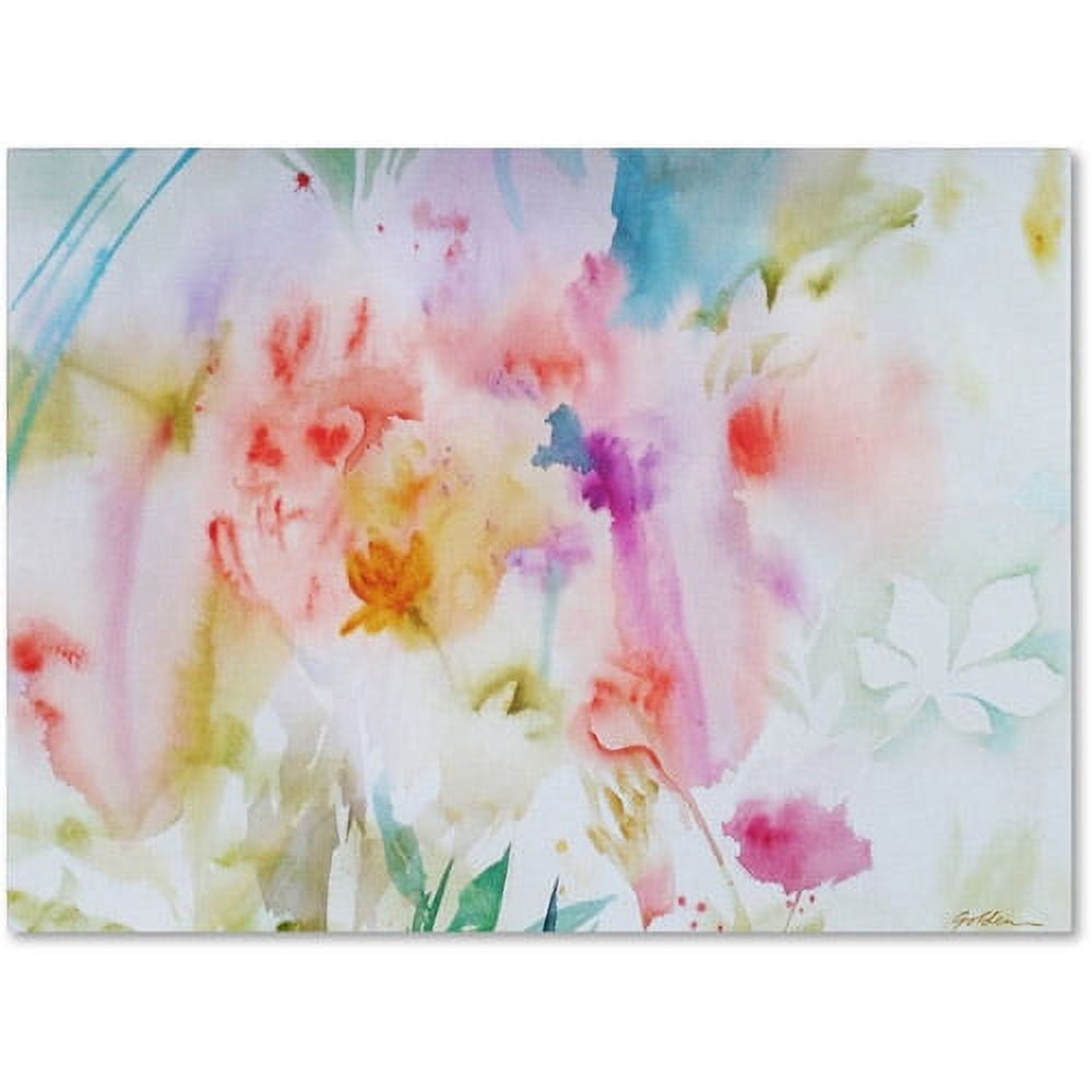Trademark Fine Art "Flower Dreams" Canvas Art by Sheila Golden