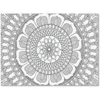 Trademark Fine Art "Flower Mandala" Canvas Art by Hello Angel