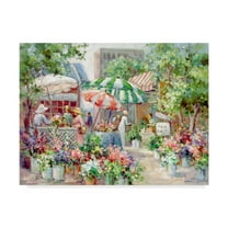 Trademark Fine Art 'Flower Market' Canvas Art by Barbara Mock
