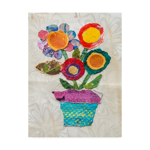 Trademark Fine Art 'Flower Pot I' Canvas Art by Elizabeth St. Hilaire