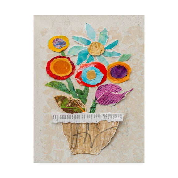 Trademark Fine Art 'Flower Pot II' Canvas Art by Elizabeth St. Hilaire