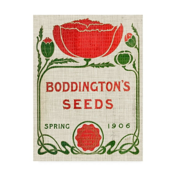 Trademark Fine Art 'Flower Seed Packs III' Canvas Art by Vision Studio