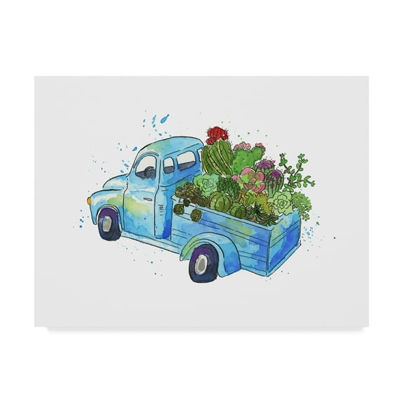 Trademark Fine Art 'Flower Truck I' Canvas Art by Catherine McGuire