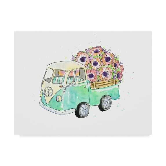 Trademark Fine Art 'Flower Truck V' Canvas Art by Catherine McGuire