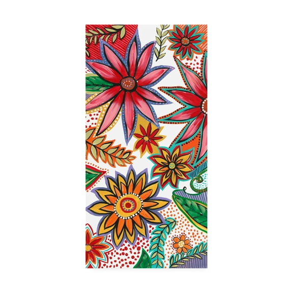 Trademark Fine Art 'Flowering Garden Whimsy I' Canvas Art by Regina Moore