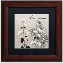 Trademark Fine Art "Flowering Herbs II" Canvas Art by Color Bakery Black Matte, Wood Frame