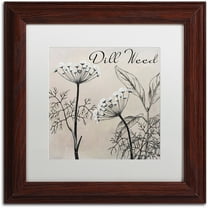 Trademark Fine Art "Flowering Herbs III" Canvas Art by Color Bakery White Matte, Wood Frame