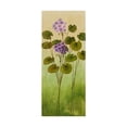 thumbnail image 1 of Trademark Fine Art 'Flowers Over Green Gradient 2' Canvas Art by Pablo Esteban, 1 of 3