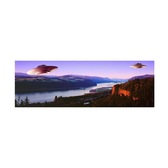 Trademark Fine Art 'Flying Saucers' Canvas Art by Joe Felzman Photography