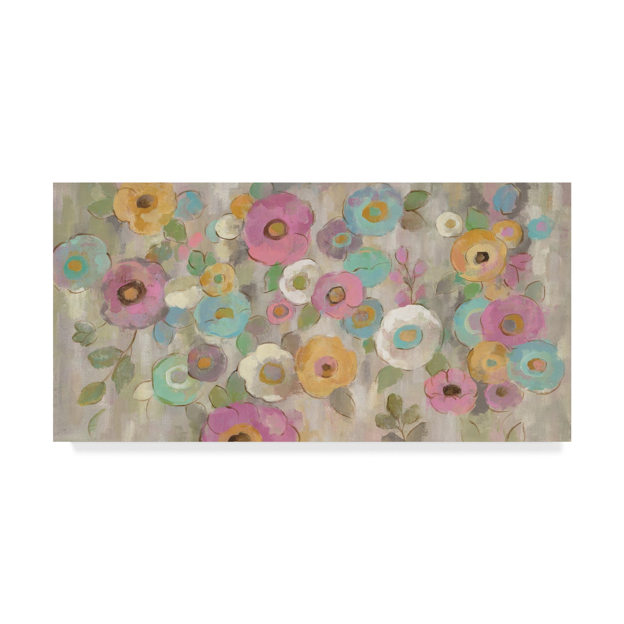Trademark Fine Art 'Fog and Flowers I' Canvas Art by Silvia Vassileva