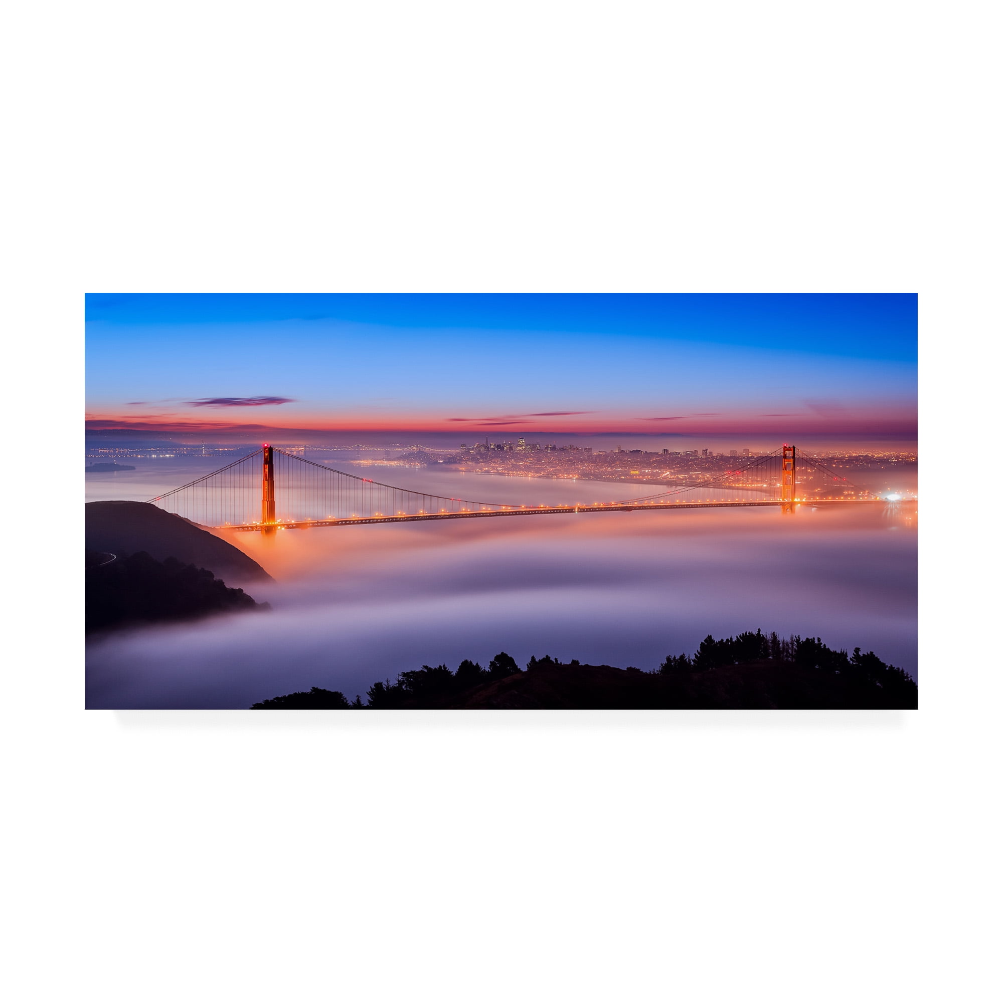 Trademark Fine Art 'Fog at The Gate' Canvas Art by Joe Azur