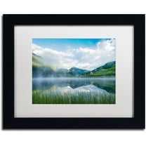 Trademark Fine Art "Fog in the Mirror" Canvas Art by Michael Blanchette Photography White Matte, Black Frame