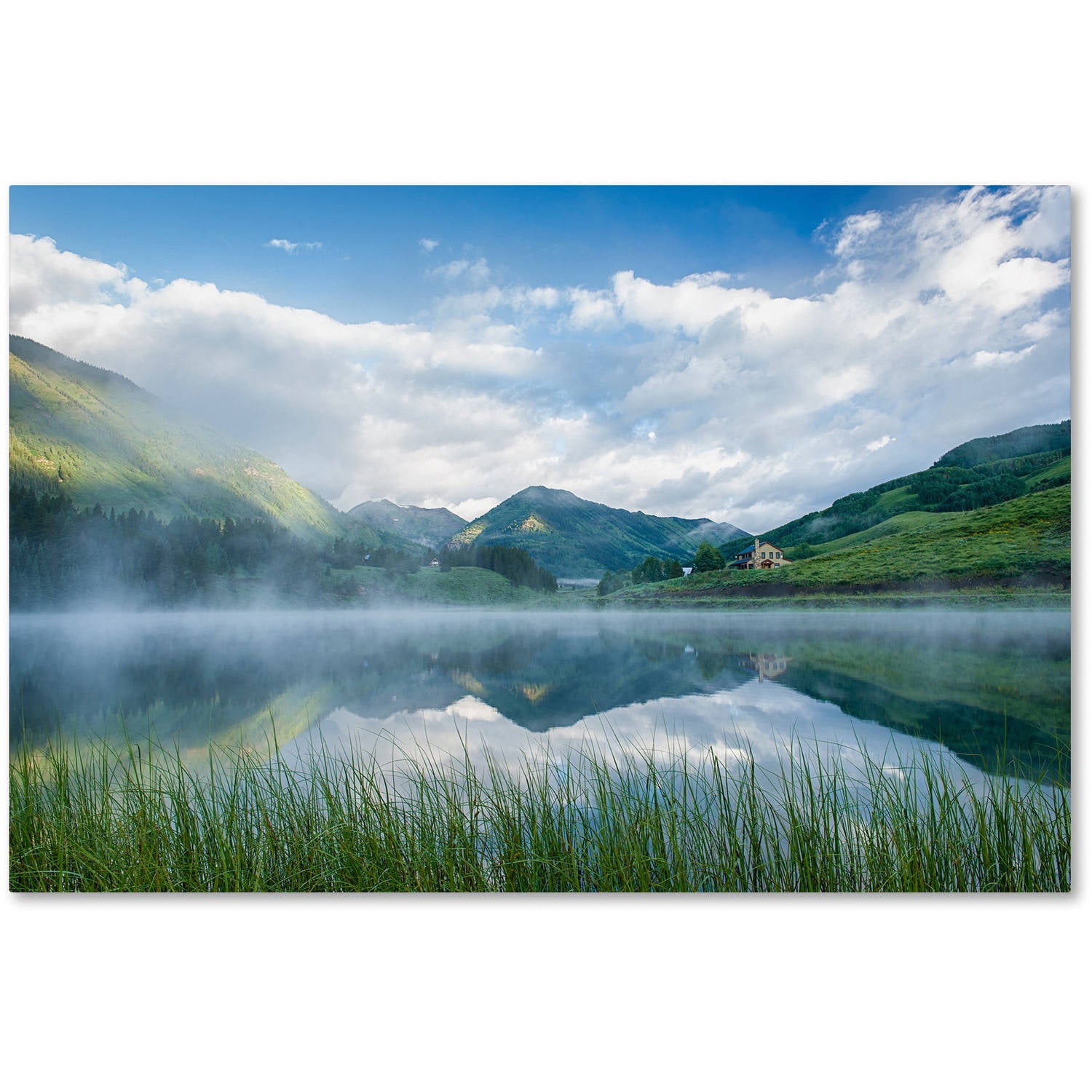 Trademark Fine Art "Fog in the Mirror" Canvas Art by Michael Blanchette Photography